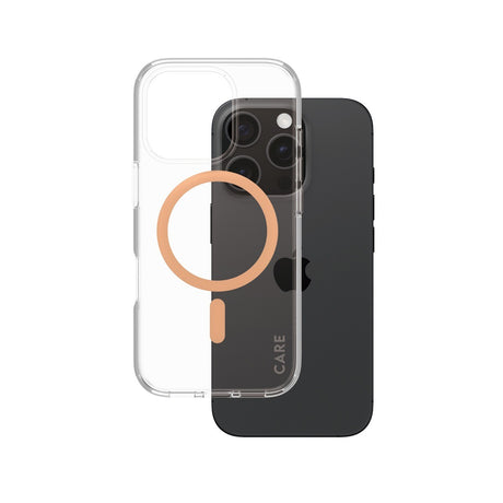 CARE by PanzerGlass iPhone 16 Pro Skal Urban Combat MagSafe Peachy