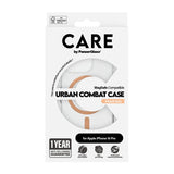 CARE by PanzerGlass iPhone 16 Pro Skal Urban Combat MagSafe Peachy