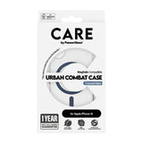 CARE by PanzerGlass iPhone 16 Skal Urban Combat MagSafe Blå