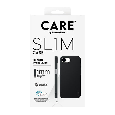 CARE by PanzerGlass iPhone 16e/iPhone 17e Skal SL1M MagSafe Svart