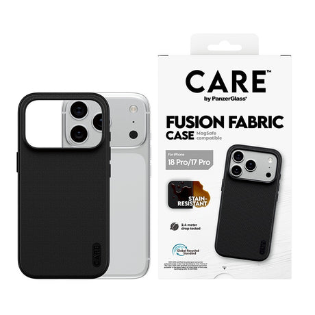 CARE by PanzerGlass iPhone 17 Pro/iPhone 18 Pro Skal Fusion Fabric MagSafe Svart