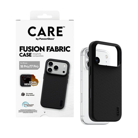 CARE by PanzerGlass iPhone 17 Pro/iPhone 18 Pro Skal Fusion Fabric MagSafe Svart