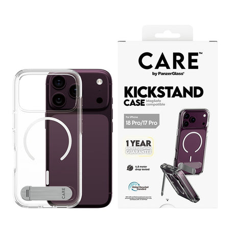 CARE by PanzerGlass iPhone 17 Pro/iPhone 18 Pro Skal Kickstand MagSafe Transparent