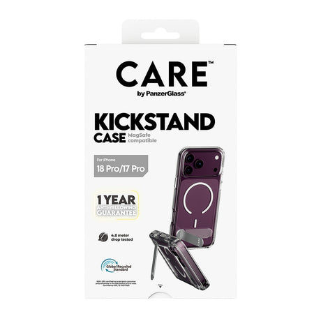 CARE by PanzerGlass iPhone 17 Pro/iPhone 18 Pro Skal Kickstand MagSafe Transparent
