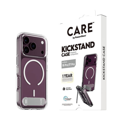 CARE by PanzerGlass iPhone 17 Pro/iPhone 18 Pro Skal Kickstand MagSafe Transparent
