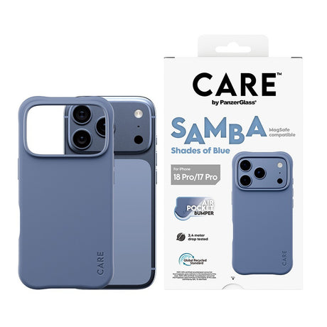 CARE by PanzerGlass iPhone 17 Pro/iPhone 18 Pro Skal Samba MagSafe Blå