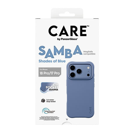 CARE by PanzerGlass iPhone 17 Pro/iPhone 18 Pro Skal Samba MagSafe Blå