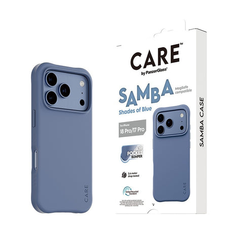 CARE by PanzerGlass iPhone 17 Pro/iPhone 18 Pro Skal Samba MagSafe Blå