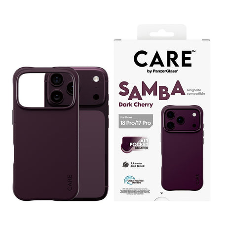 CARE by PanzerGlass iPhone 17 Pro/iPhone 18 Pro Skal Samba MagSafe Cherry