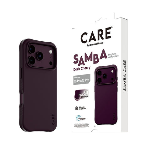 CARE by PanzerGlass iPhone 17 Pro/iPhone 18 Pro Skal Samba MagSafe Cherry