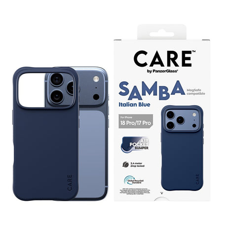 CARE by PanzerGlass iPhone 17 Pro/iPhone 18 Pro Skal Samba MagSafe Italian Blue