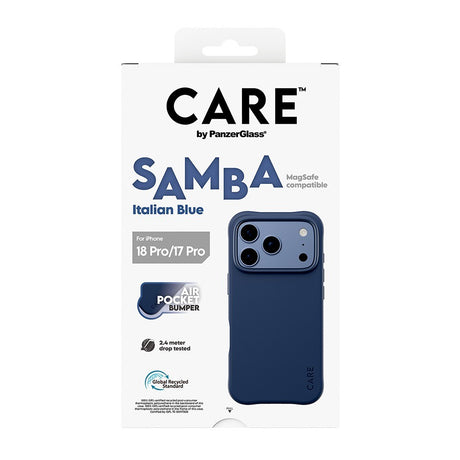 CARE by PanzerGlass iPhone 17 Pro/iPhone 18 Pro Skal Samba MagSafe Italian Blue