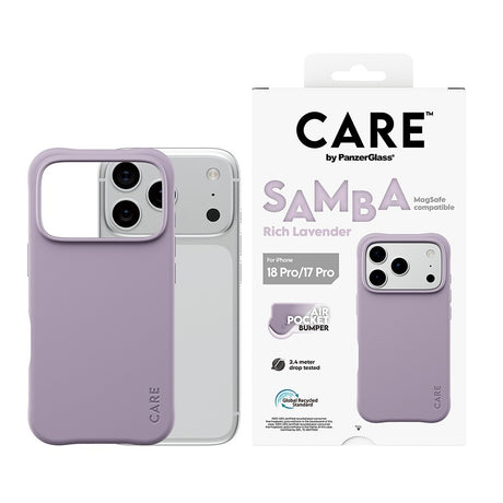 CARE by PanzerGlass iPhone 17 Pro/iPhone 18 Pro Skal Samba MagSafe Lavender