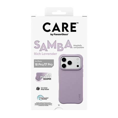 CARE by PanzerGlass iPhone 17 Pro/iPhone 18 Pro Skal Samba MagSafe Lavender