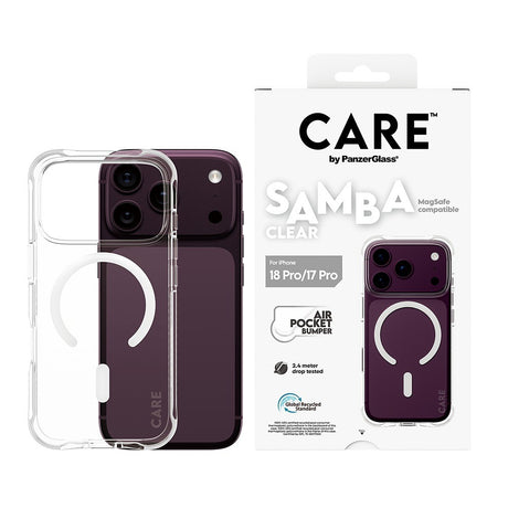 CARE by PanzerGlass iPhone 17 Pro/iPhone 18 Pro Skal Samba MagSafe Transparent