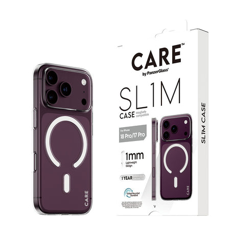 CARE by PanzerGlass iPhone 17 Pro/iPhone 18 Pro Skal SL1M MagSafe Transparent
