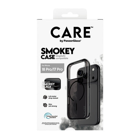 CARE by PanzerGlass iPhone 17 Pro/iPhone 18 Pro Skal Smokey MagSafe Svart
