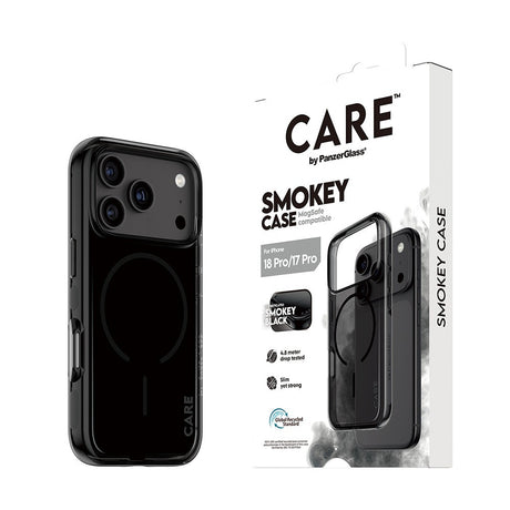 CARE by PanzerGlass iPhone 17 Pro/iPhone 18 Pro Skal Smokey MagSafe Svart