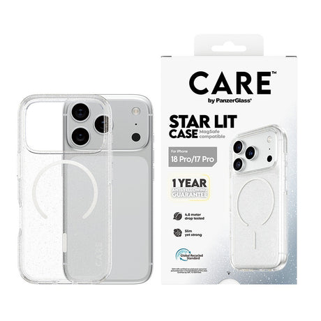 CARE by PanzerGlass iPhone 17 Pro/iPhone 18 Pro Skal Star Lit MagSafe Transparent