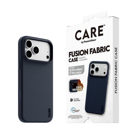 CARE by PanzerGlass iPhone 17 Pro Max/iPhone 18 Pro Max Skal Fusion Fabric MagSafe Blå