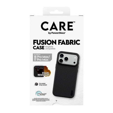 CARE by PanzerGlass iPhone 17 Pro Max/iPhone 18 Pro Max Skal Fusion Fabric MagSafe Svart