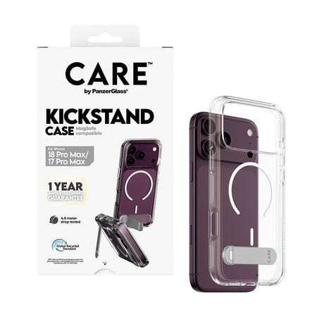 CARE by PanzerGlass iPhone 17 Pro Max/iPhone 18 Pro Max Skal Kickstand MagSafe Transparent
