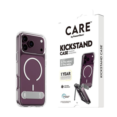 CARE by PanzerGlass iPhone 17 Pro Max/iPhone 18 Pro Max Skal Kickstand MagSafe Transparent