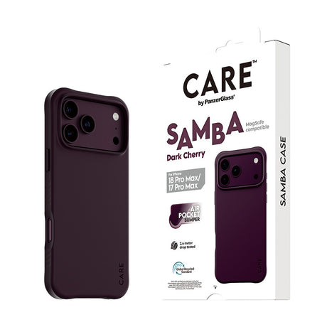 CARE by PanzerGlass iPhone 17 Pro Max/iPhone 18 Pro Max Skal Samba MagSafe Cherry