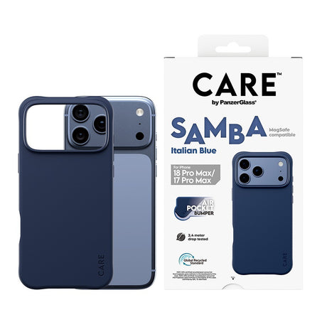 CARE by PanzerGlass iPhone 17 Pro Max/iPhone 18 Pro Max Skal Samba MagSafe Italian Blue