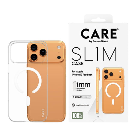 CARE by PanzerGlass iPhone 17 Pro Max Skal SL1M MagSafe Transparent