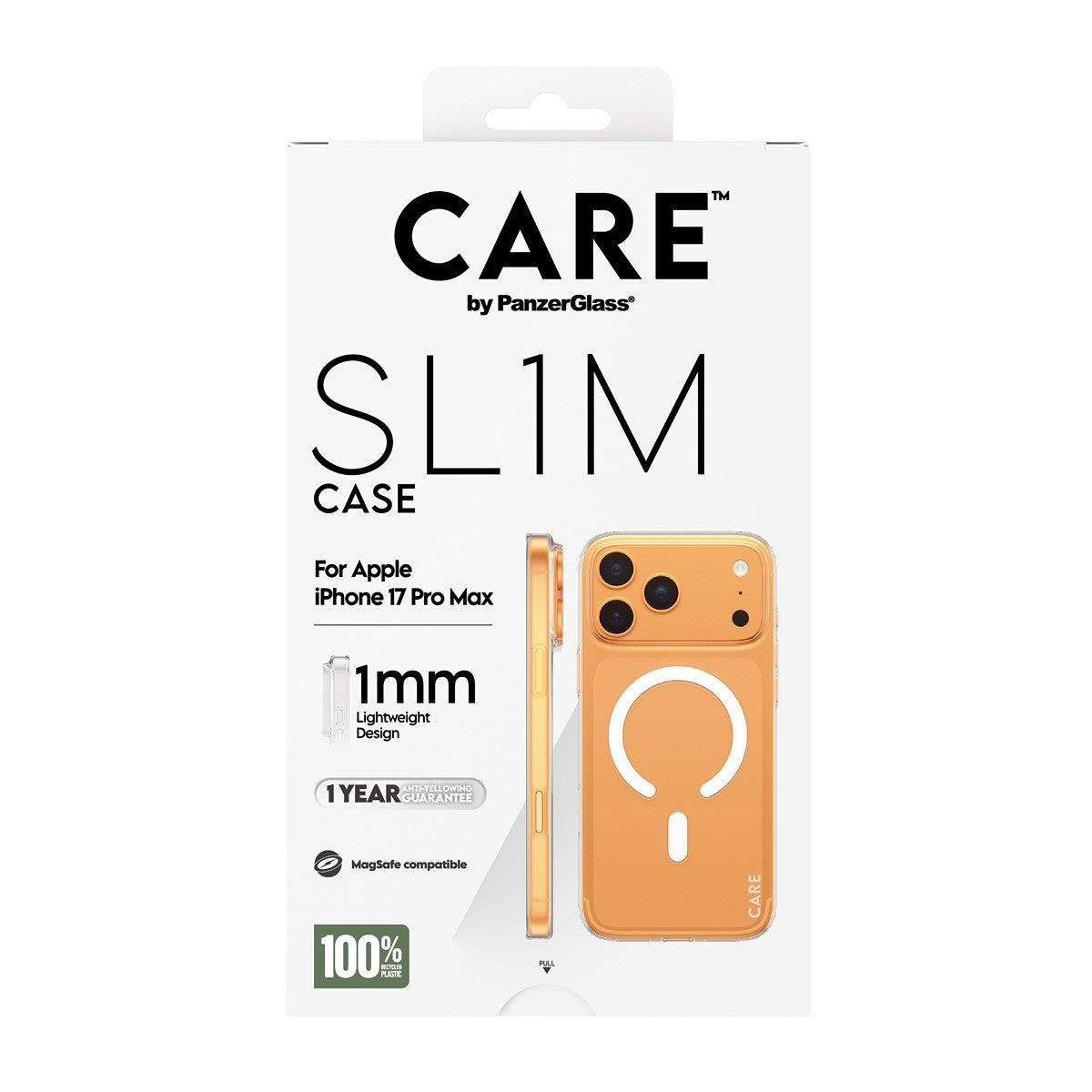 CARE by PanzerGlass iPhone 17 Pro Max Skal SL1M MagSafe Transparent
