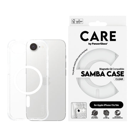 CARE by PanzerGlass iPhone 17e Skal Samba MagSafe Transparent