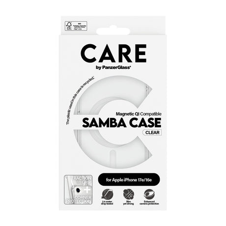 CARE by PanzerGlass iPhone 17e Skal Samba MagSafe Transparent