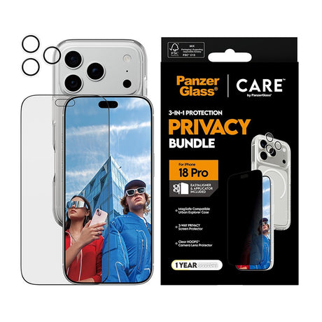 CARE by PanzerGlass iPhone 18 Pro 3-in-1 Explorer Bundle Privacy