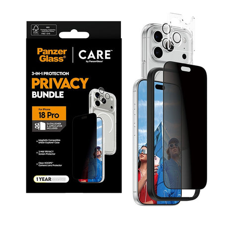 CARE by PanzerGlass iPhone 18 Pro 3-in-1 Explorer Bundle Privacy
