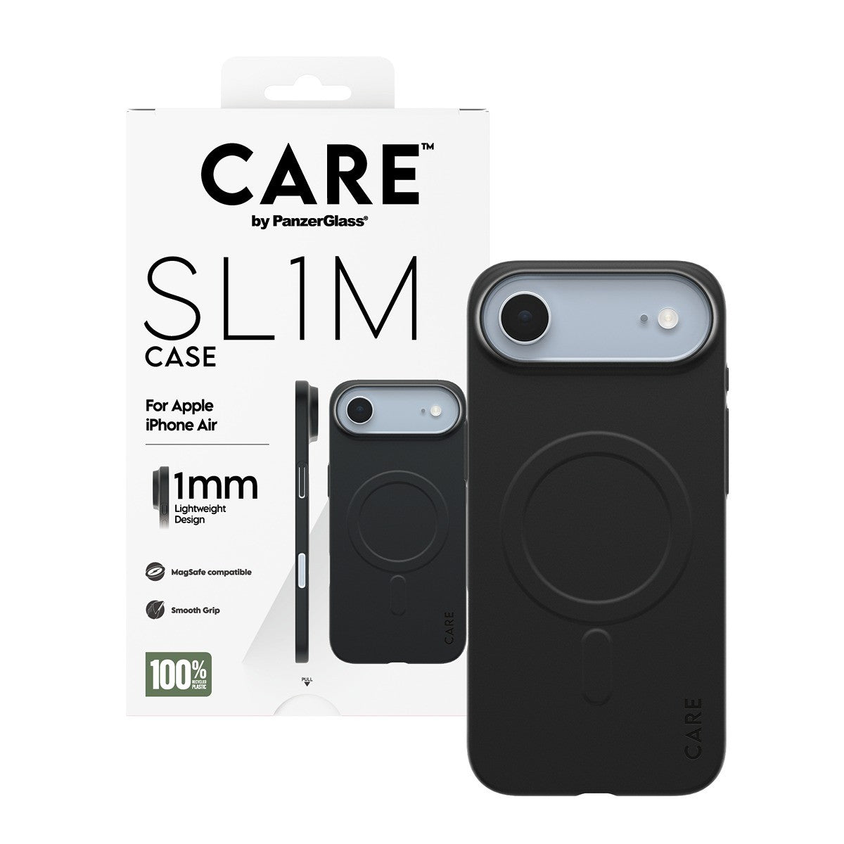 CARE by PanzerGlass iPhone Air Skal SL1M MagSafe Svart
