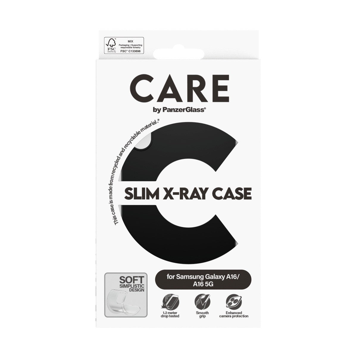 CARE by PanzerGlass Samsung Galaxy A16 Skal Fashionable Svart
