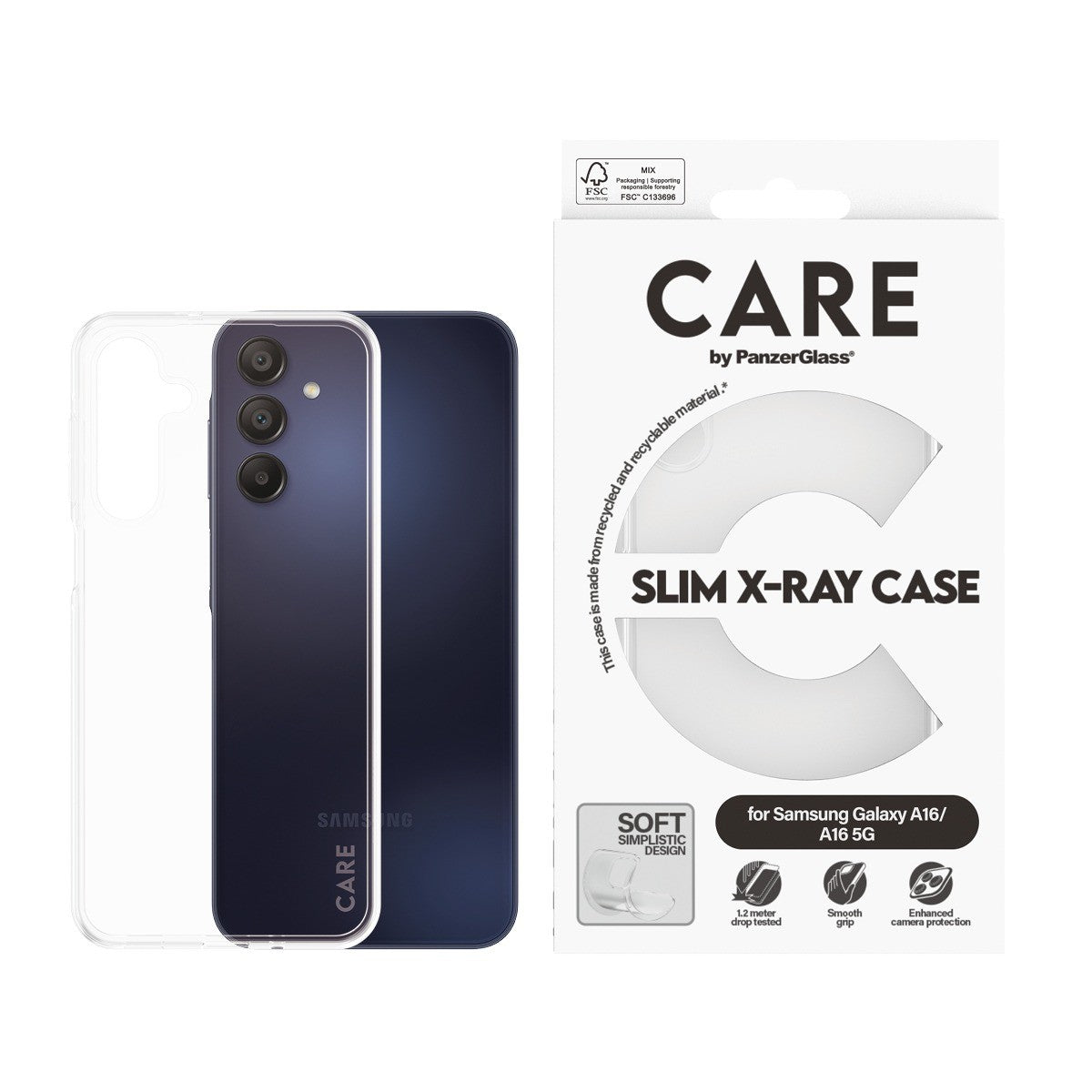 CARE by PanzerGlass Samsung Galaxy A16 Skal X-Ray Transparent
