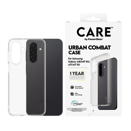CARE by PanzerGlass Samsung Galaxy A17/A18 Skal Urban Combat Transparent
