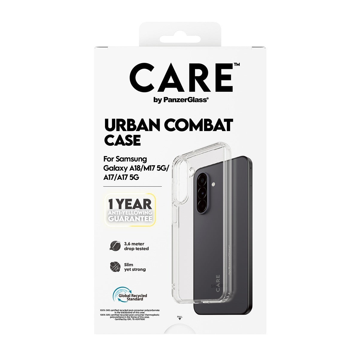CARE by PanzerGlass Samsung Galaxy A17/A18 Skal Urban Combat Transparent