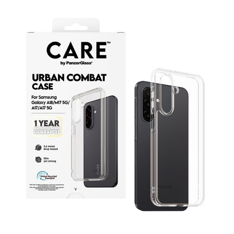 CARE by PanzerGlass Samsung Galaxy A17/A18 Skal Urban Combat Transparent