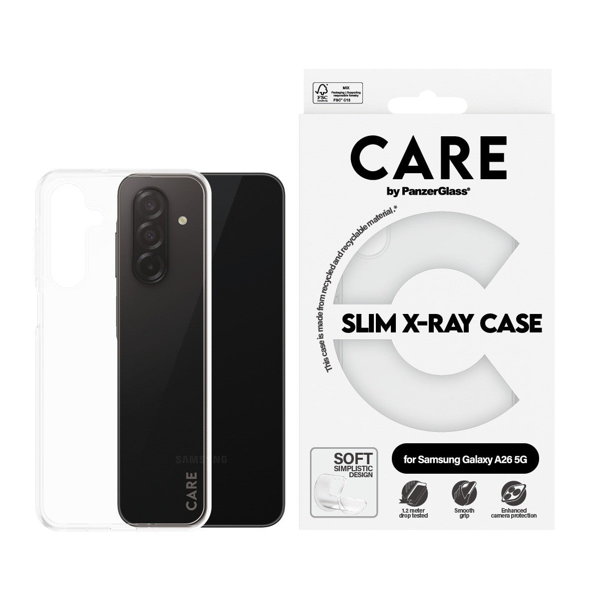 CARE by PanzerGlass Samsung Galaxy A26 Skal X-Ray Transparent