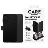 CARE by PanzerGlass Samsung Galaxy A27 Fodral Wallet Kickstand Svart
