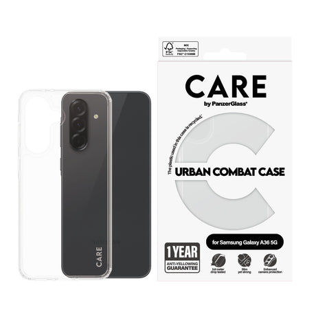 CARE by PanzerGlass Samsung Galaxy A36 Skal Urban Combat Transparent