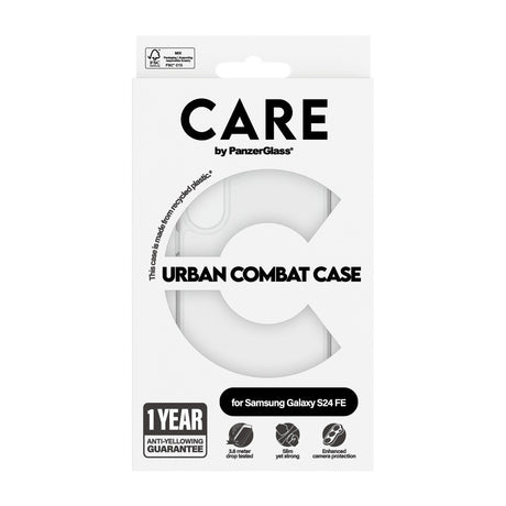 CARE by PanzerGlass Samsung Galaxy S24 FE Skal Urban Combat Transparent