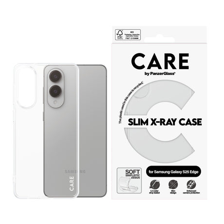 CARE by PanzerGlass Samsung Galaxy S25 Edge Skal X-Ray Transparent