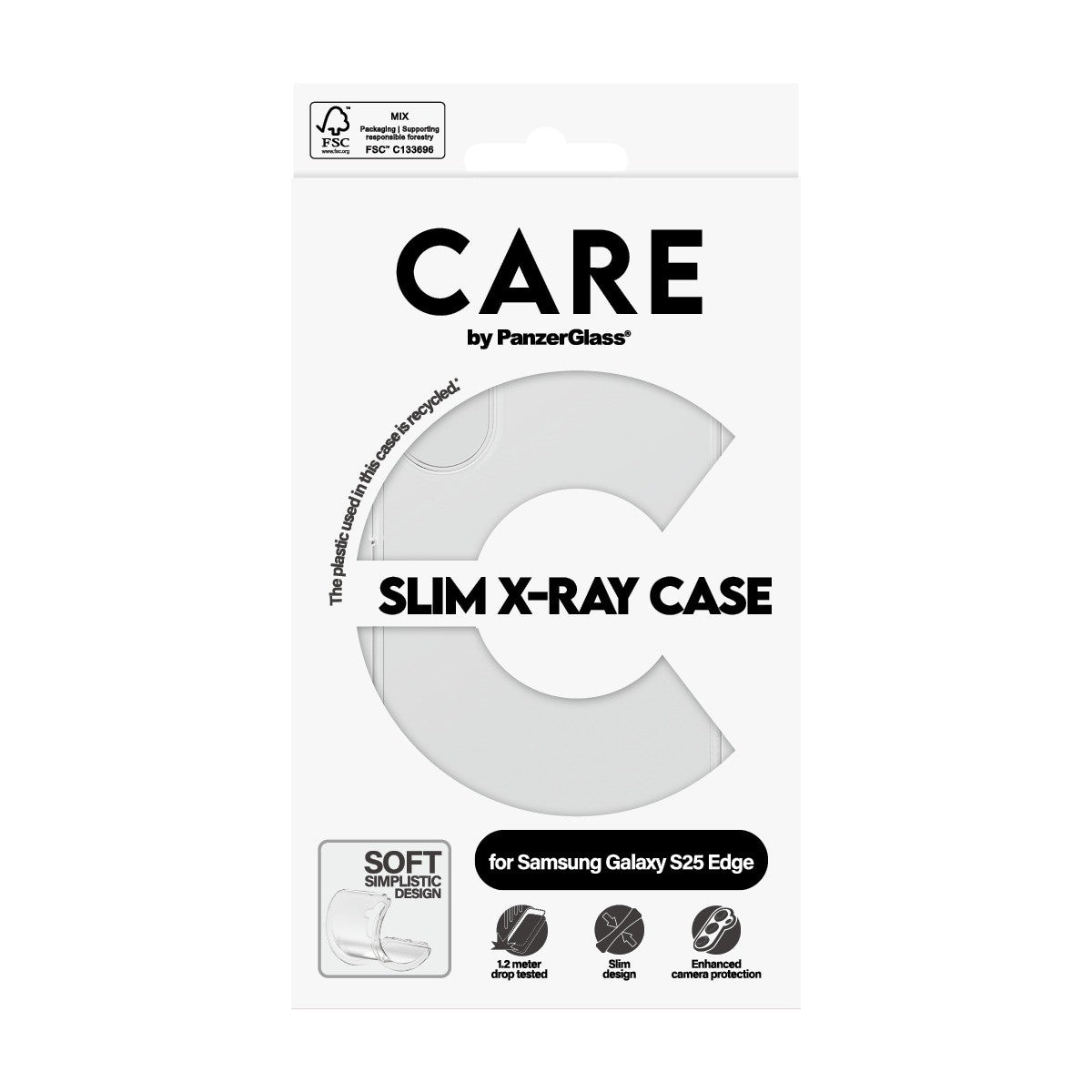 CARE by PanzerGlass Samsung Galaxy S25 Edge Skal X-Ray Transparent