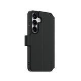 CARE by PanzerGlass Samsung Galaxy S25 Fodral Wallet Kickstand Svart