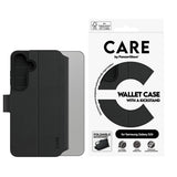 CARE by PanzerGlass Samsung Galaxy S25 Fodral Wallet Kickstand Svart