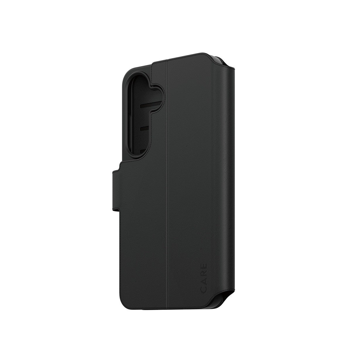CARE by PanzerGlass Samsung Galaxy S25 Fodral Wallet Kickstand Svart